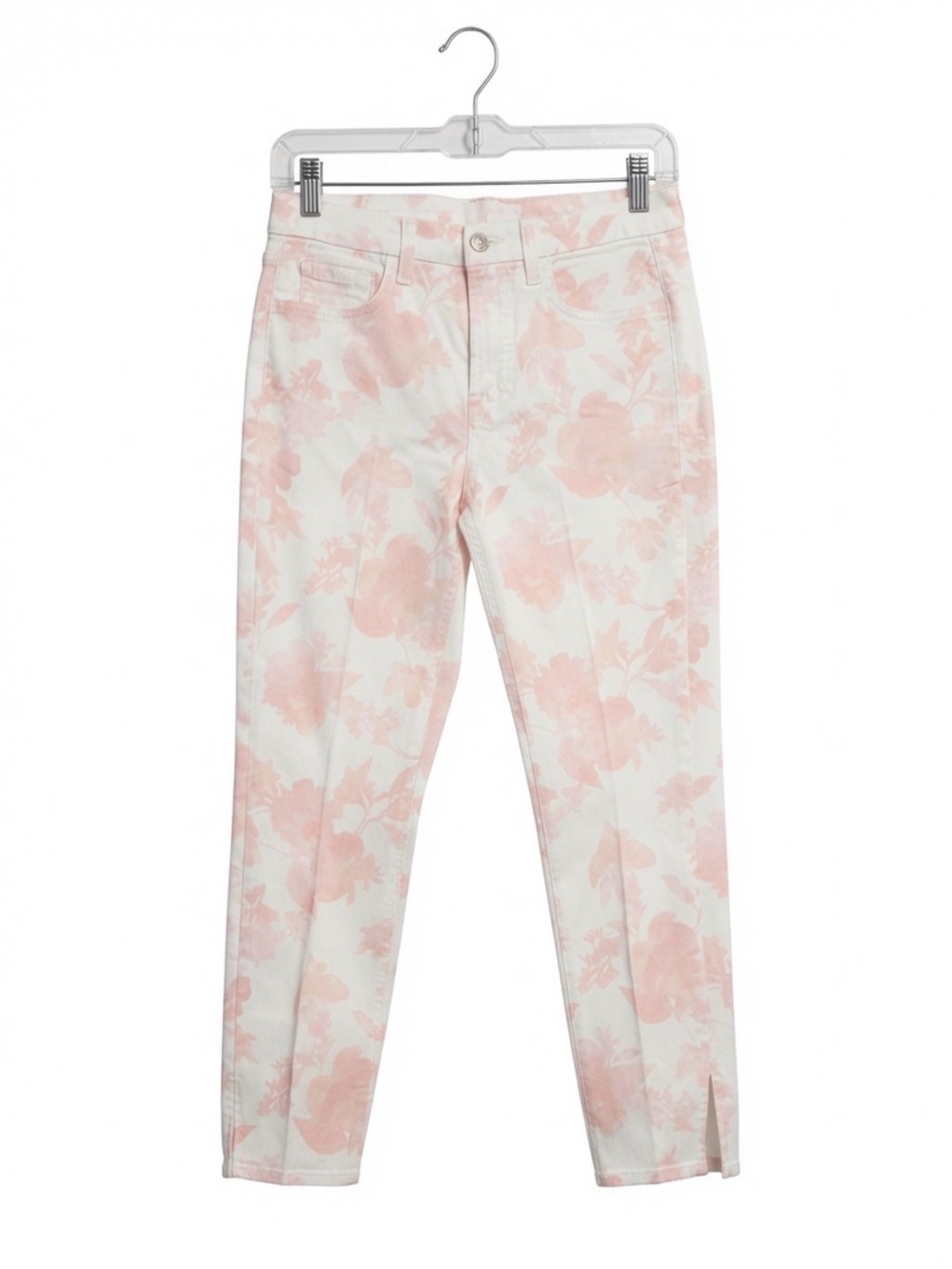 BEAUTIFUL, SOFT PINK AND PEACH FLORAL PRINT JEN 7-SEVEN FOR ALL MANKIND -28